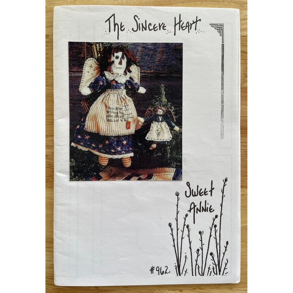 The Sincere Heart 18" Sweet Annie Flannel Doll Craft Pattern